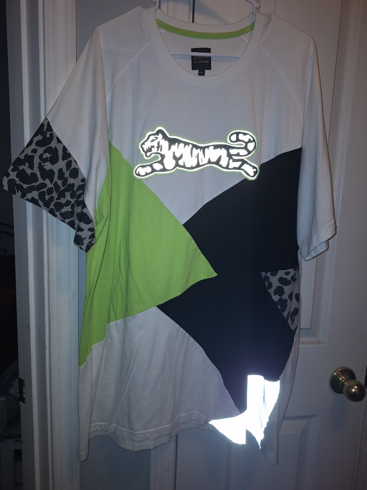 Rare Staple Pigeon White Colorblock Reflective T Shirt 3xl