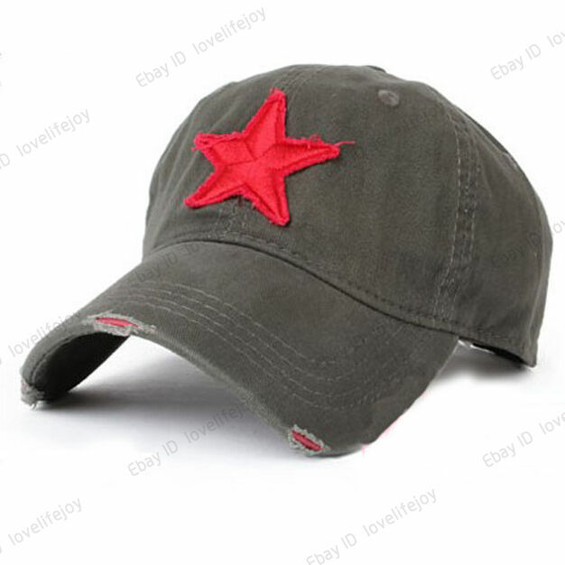 Men’s Star Hat Baseball Cap Golf Ball Casual Sun Cap Outdoor Sports Hat Workwear