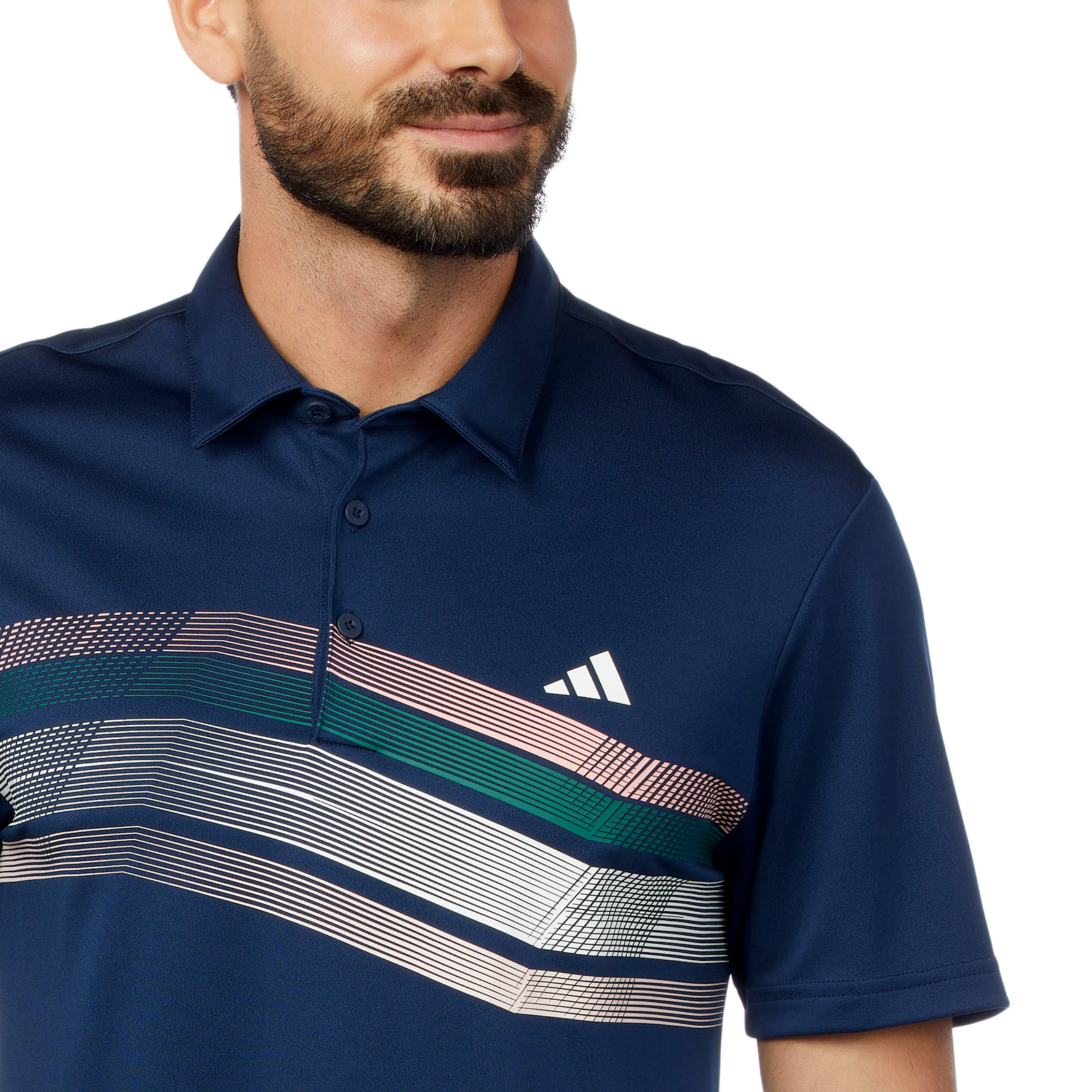 adidas Men’s Regular Fit 3-Button Placket Golf Polo