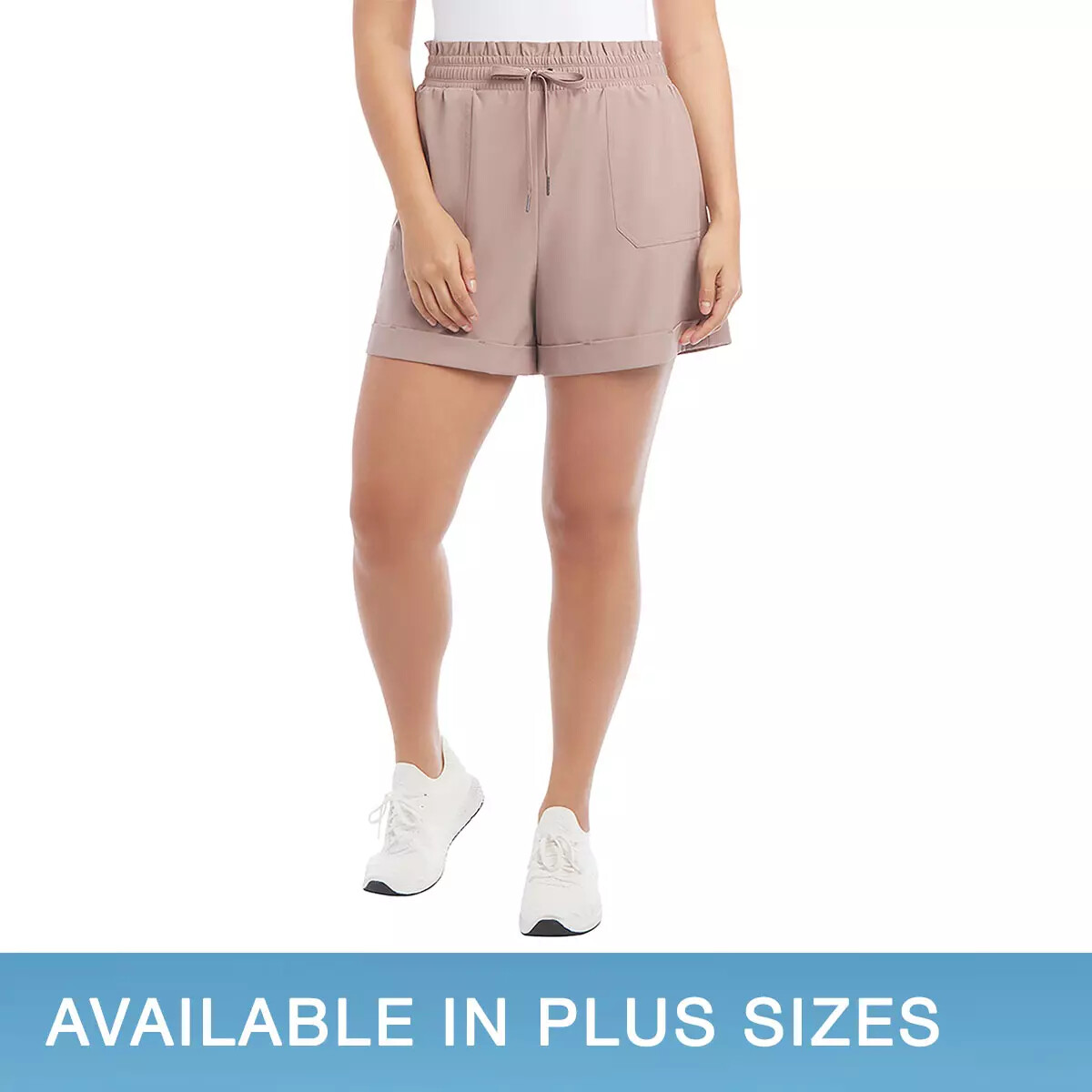Danskin Ladies’ Woven Paperbag Short | C32