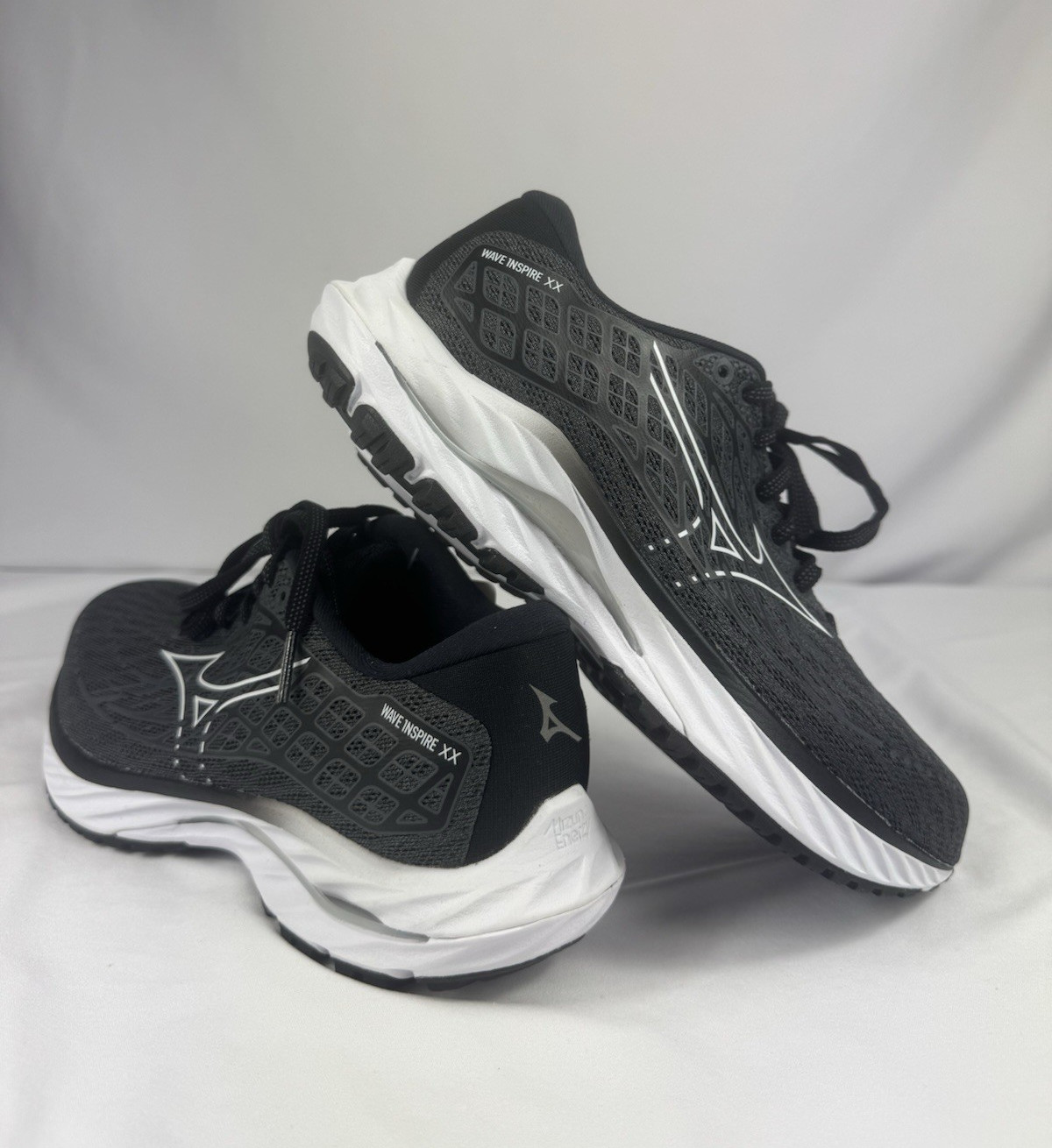 Mizuno Wave Inspire 20 D Ebony White EY00 Women Running Shoes – US 6.5 EU 36.5