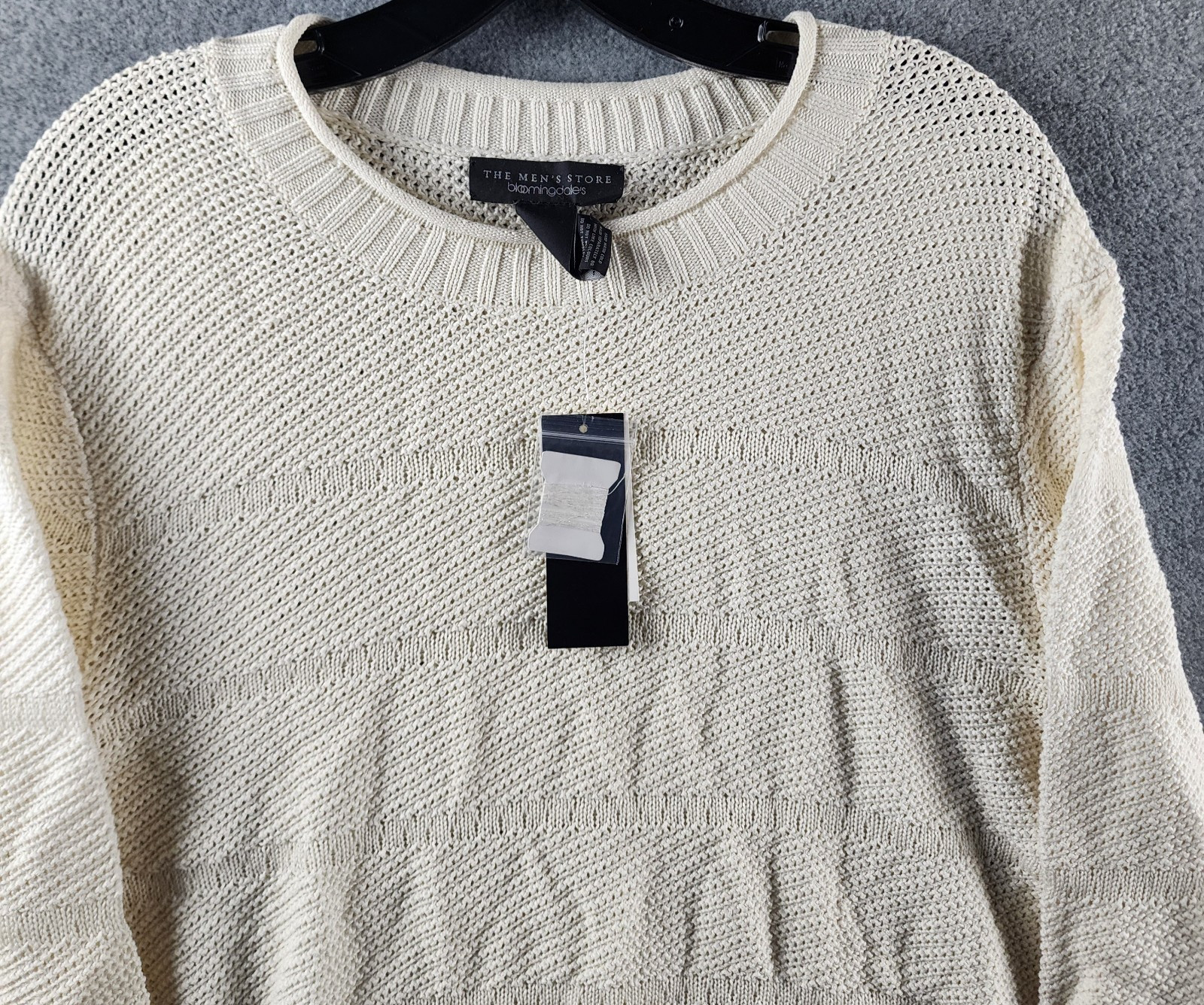 The Men’s Store at Bloomingdales Rolled Neck Silk Blend Sweater L French Vanilla