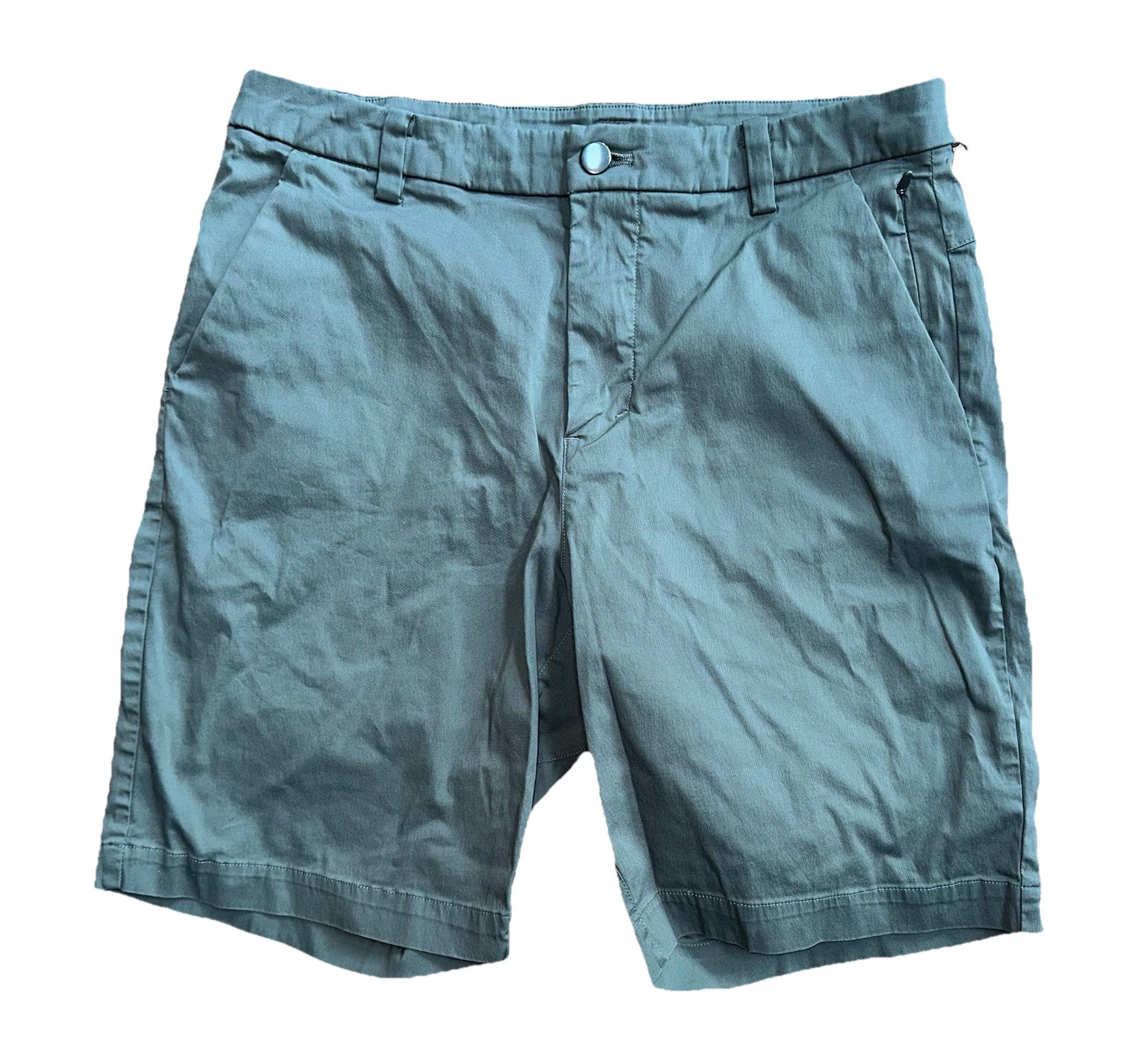 Lululemon Mens Commission Shorts Oxford Classic Fit 30 X 8.75 Gray Casual