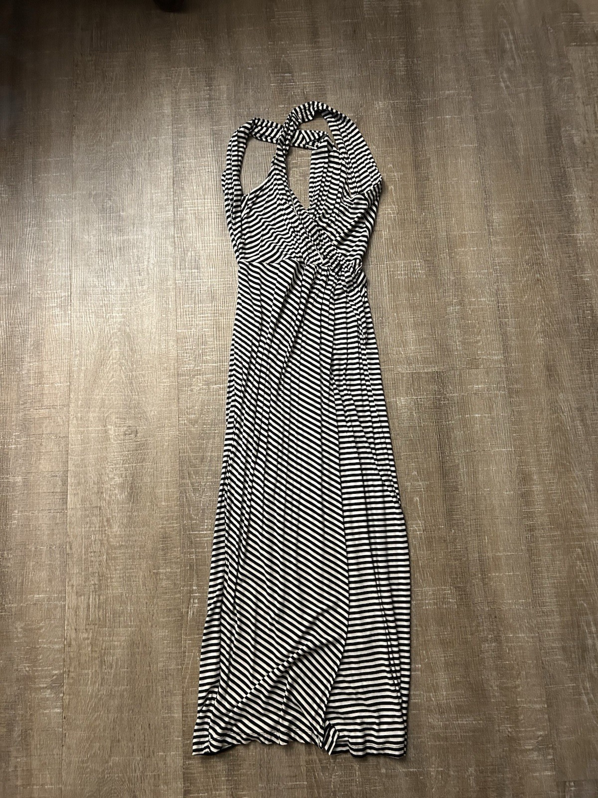 Calvin Klein Black & White Criss Cross, Open Back Dress Size 6