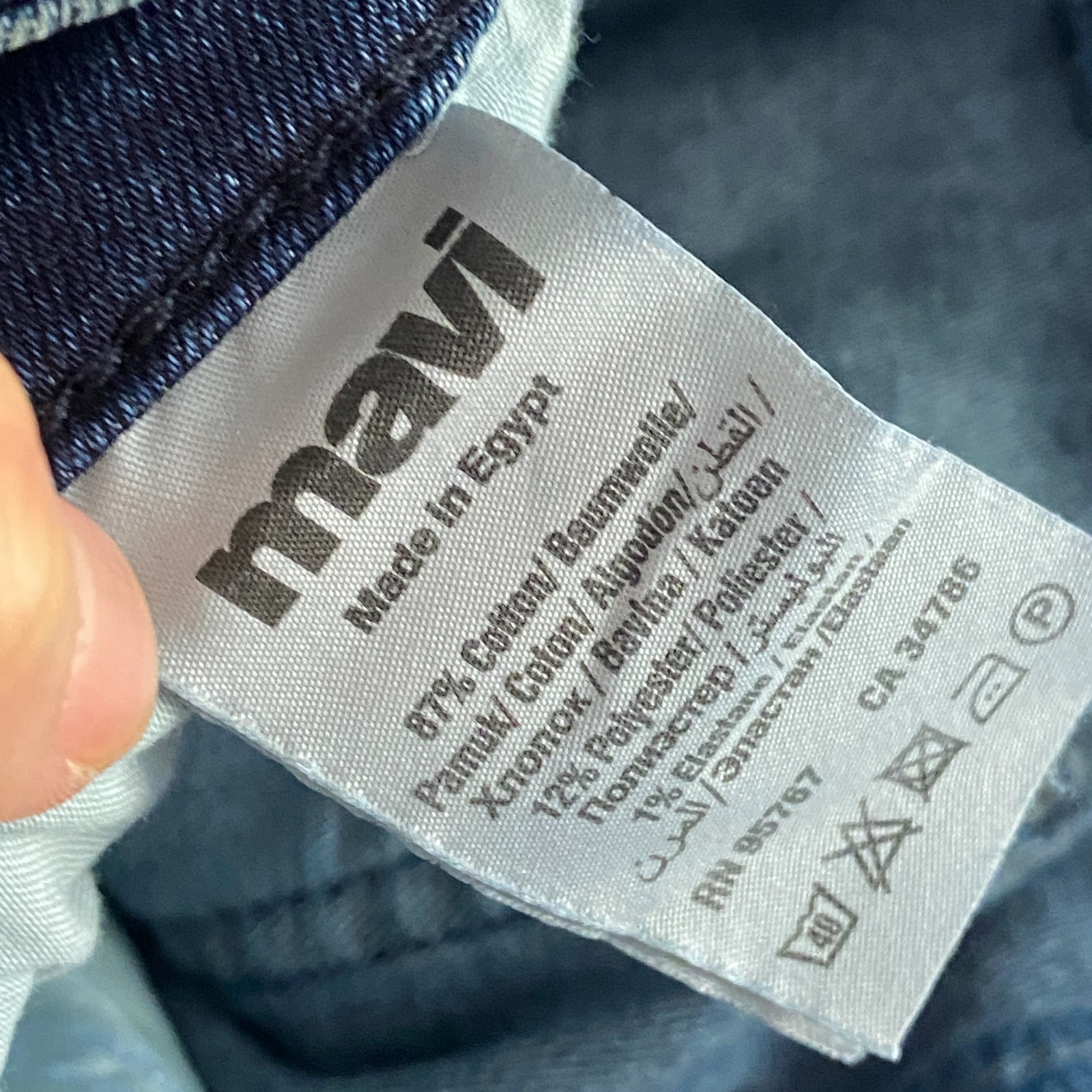Mavi Zach Stretch Straight Leg Jeans Mens 34×30 Dark Nashville Denim