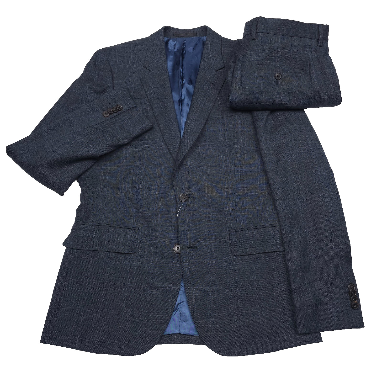 Paul Smith Wool Soho Suit Mens Size 36R (EU 46R) Very Dark Green Loro Piana