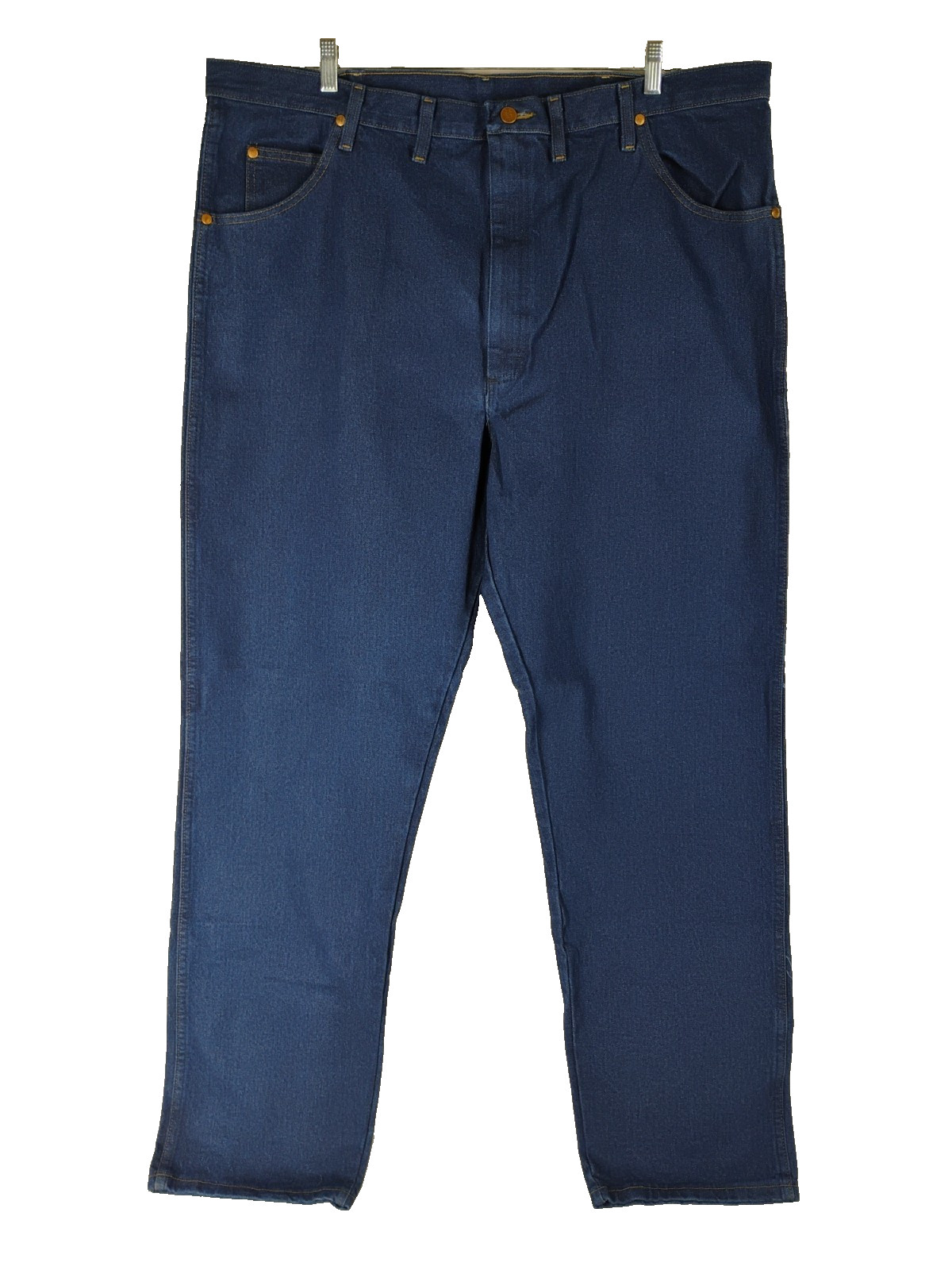 NEW Wrangler Cowboy Cut Mens 44×36 (45×34) Relaxed Fit Dark Denim Blue Jeans