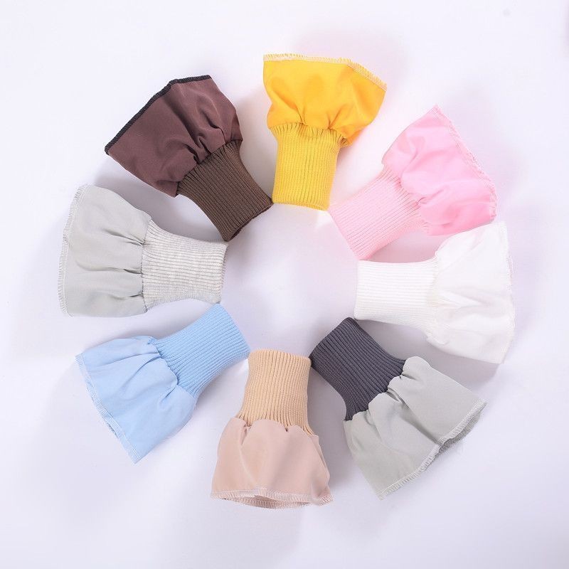 1 Pair Knitted Elastic Rib Fabric Cuffs DIY Jacket Padded Coat cuffs Accessory