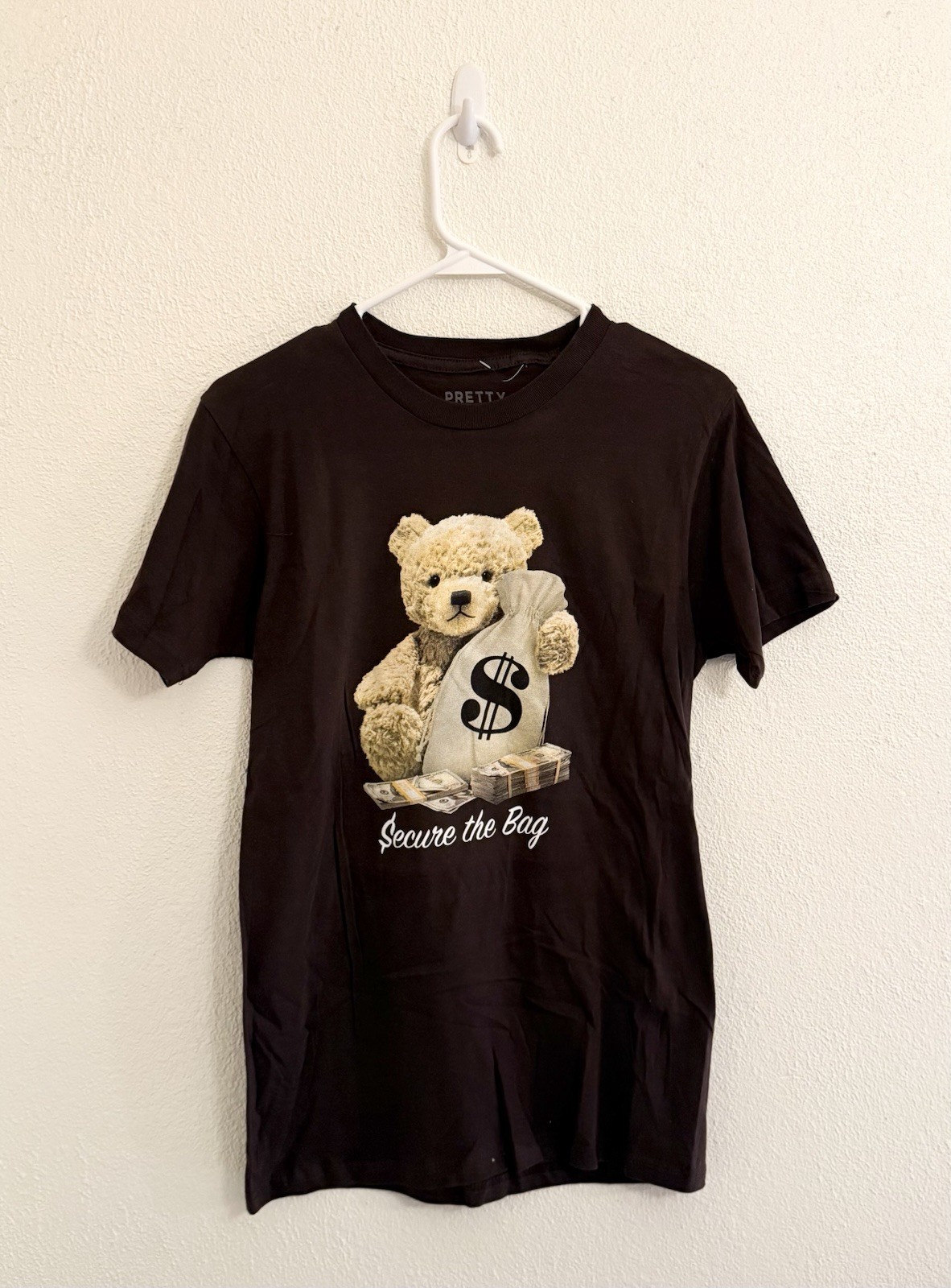Pretty Vacant Secure The Bag Shirt Size Small Brown