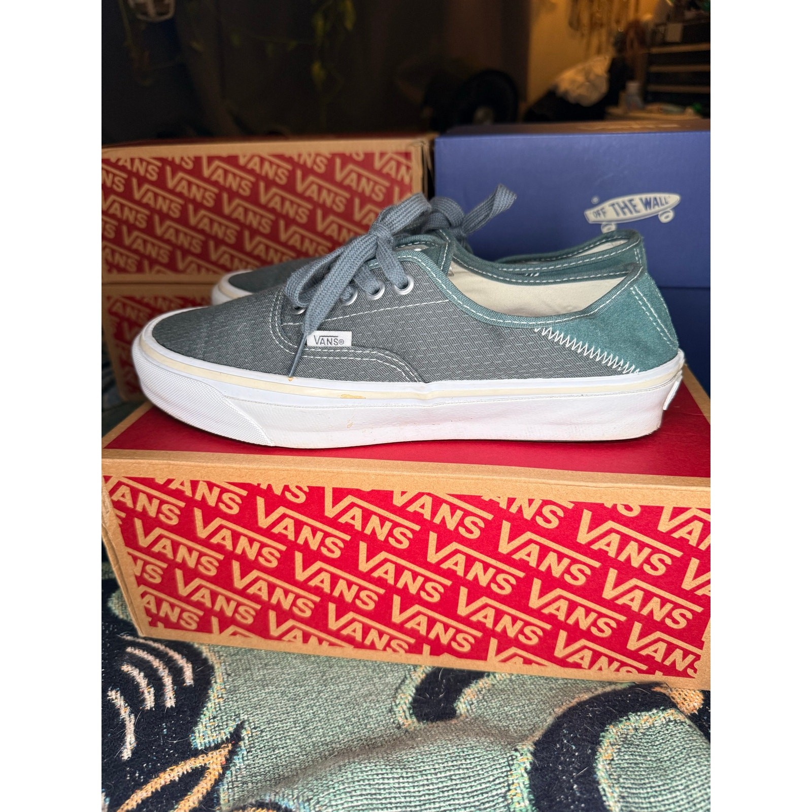 Gently Worn Lx Authentic 44 Kickdown Sashiko Forest Green Women 9.5/Men 8