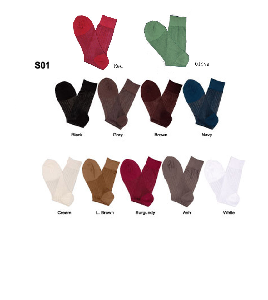 2 pair Men’s Silky Dress Socks ONE SIZE FIT 10-13 SHOES 7-12 S01