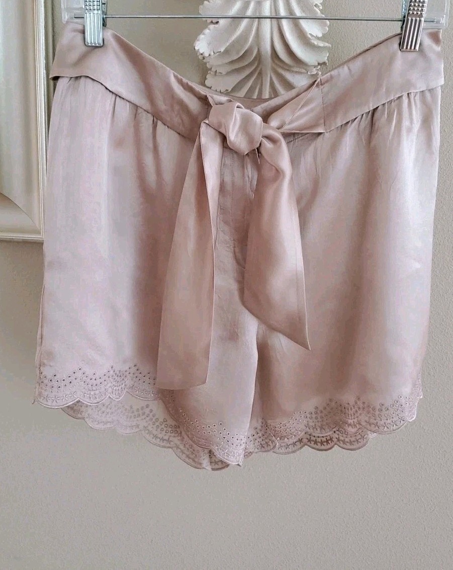 SEE by CHLOE SILK Shorts US Sz 6 Dusty Pink