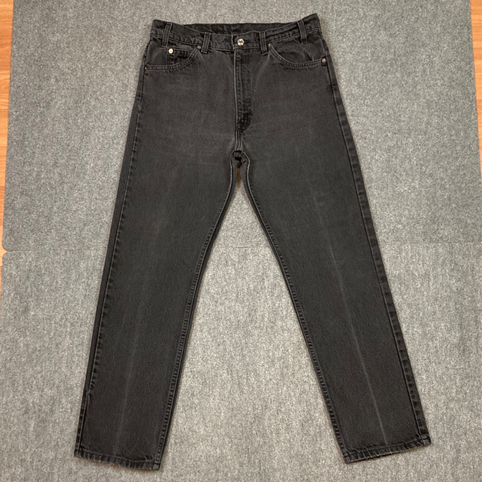 Vintage Levis Jeans Mens 34×30 (Actual 33×29.5) 505 Black Tab Made In USA 90s