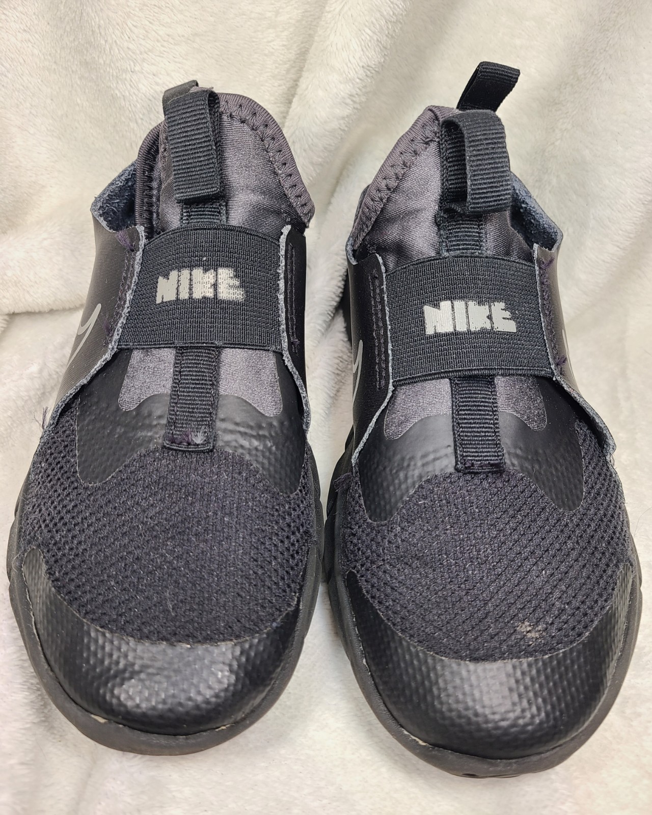 Nike Flex Runner 2 Slip On Shoes Black Anthracite DJ6039-001 Toddler Youth 1