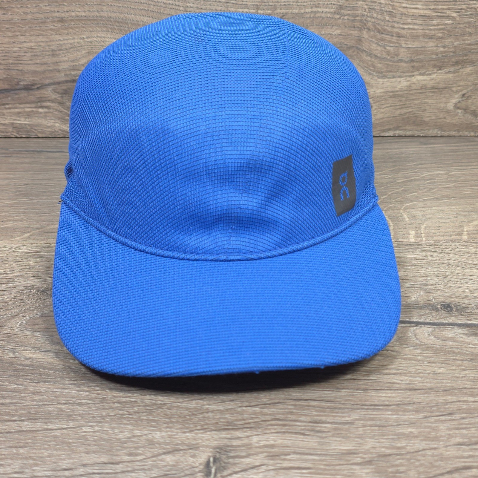 Moulded Running Hat Cap Strap Back On Lightweight Mens Blue Athletic Gym Workout
