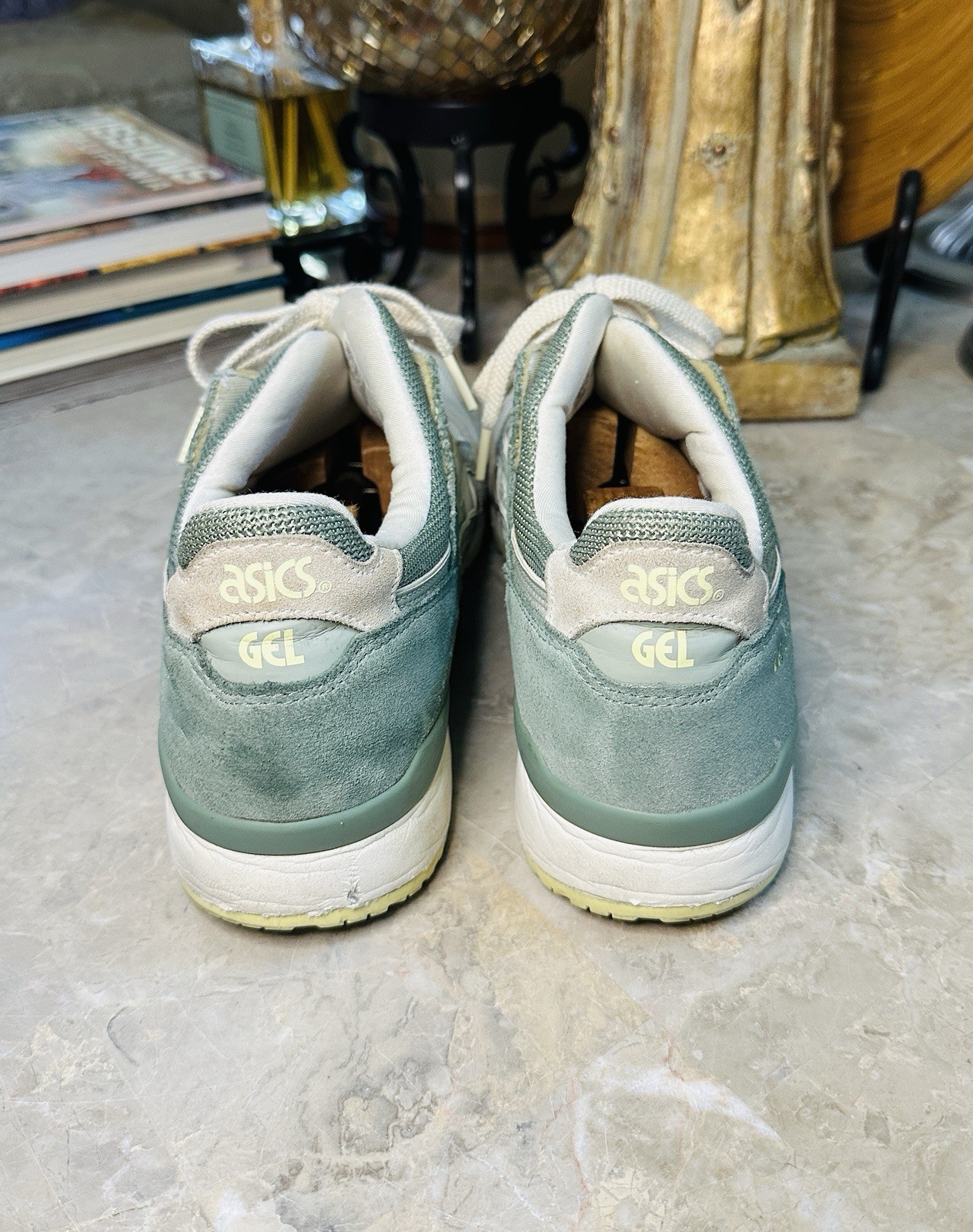 Asics Gel-Lyte III OG Light Sage / Slate Grey Running Shoes Size 10US