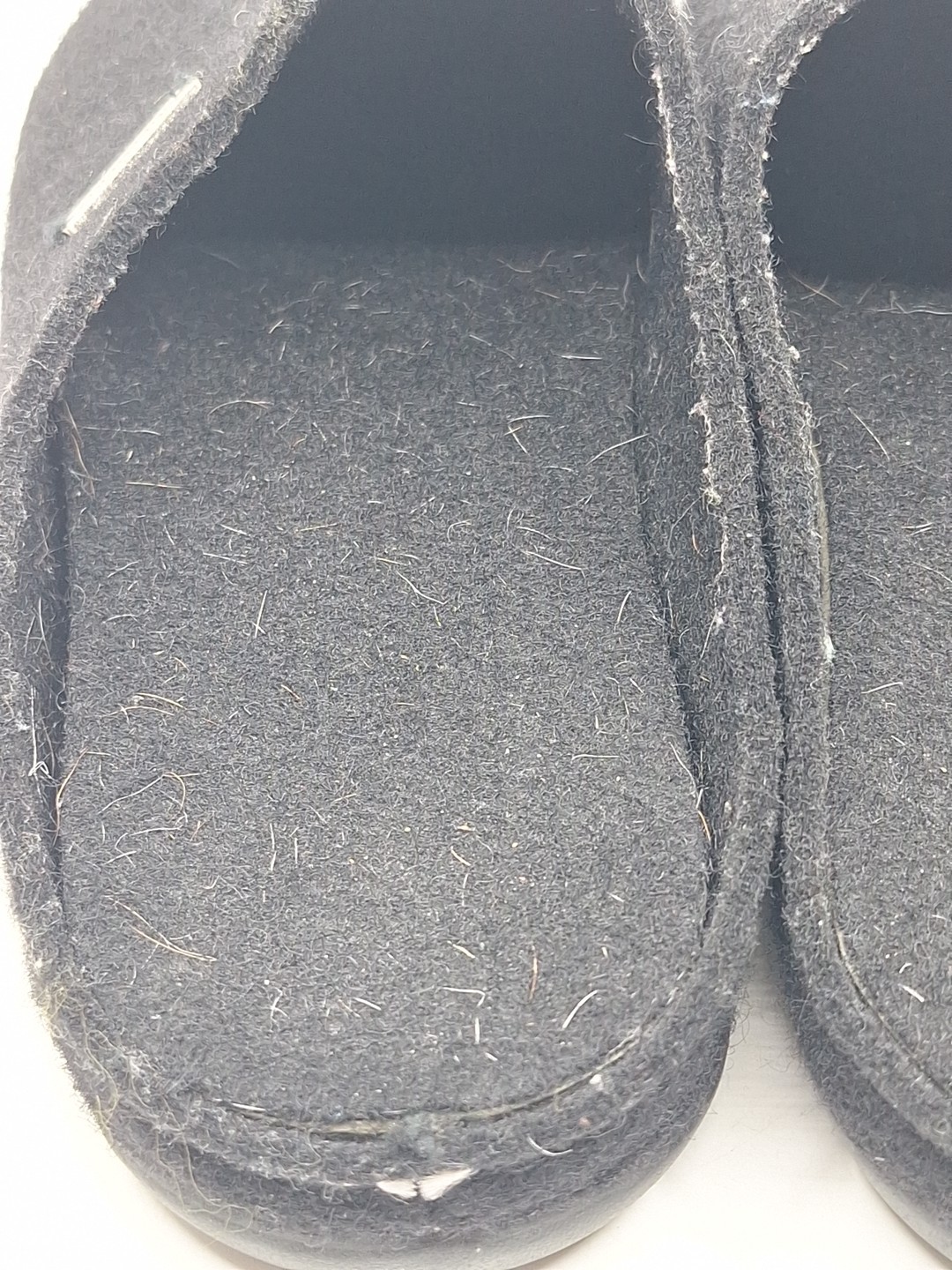 Shepherd Rubber Sole Wool House Shoes Slippers Black Size 43 Made In Spain