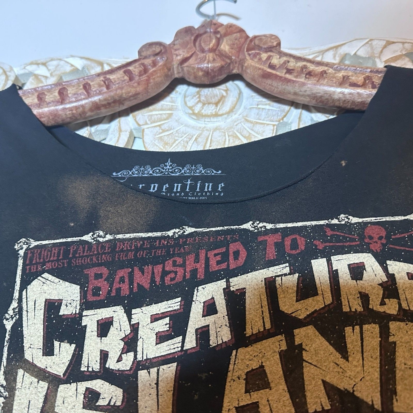 Serpentine “Banished to Creature Island” Altered Distressed Collector TShirt