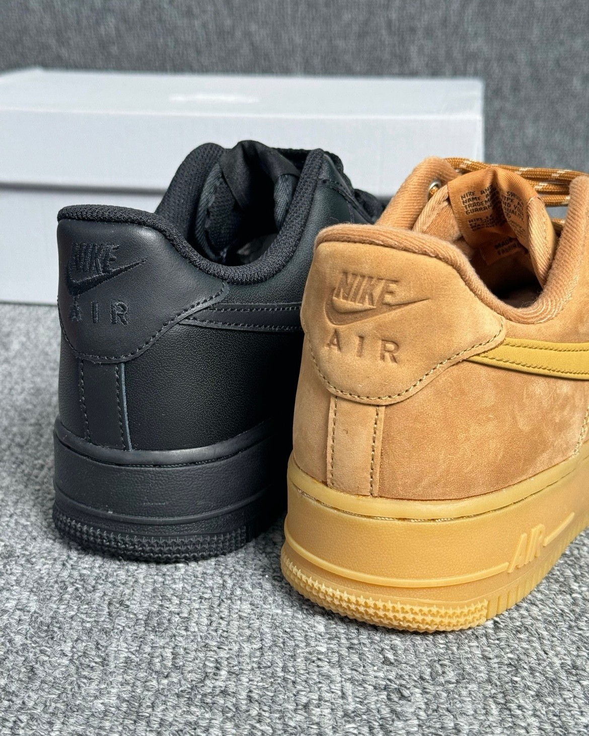 Men’s Nike Air Force 1 ’07 Low Triple Black/Brown Classic Sneakers US Men’s Size