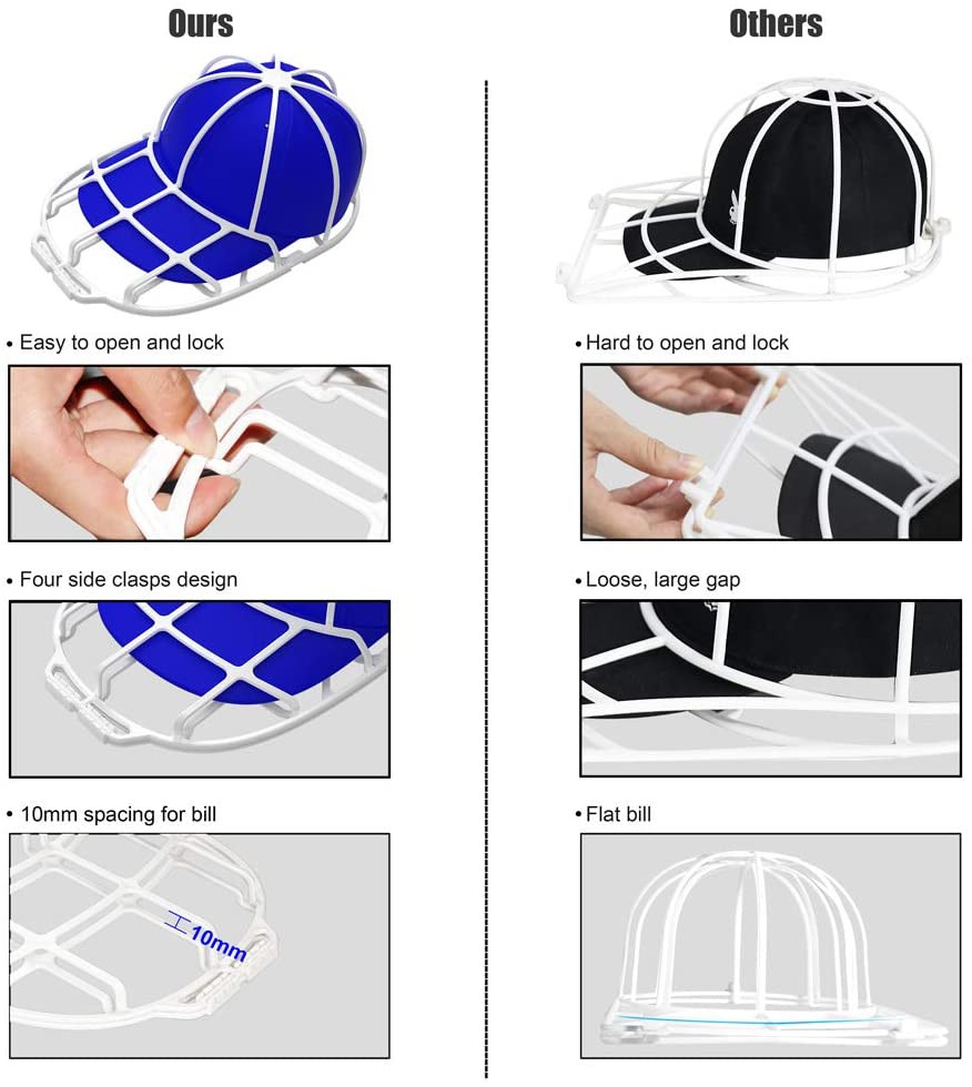 Hat Washers Baseball Hat Cleaners Fit for Adult Kid’S Hat Washer Frame Cage