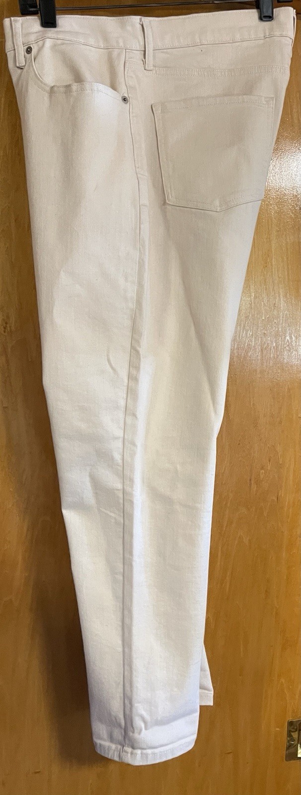 BANANA REPUBLIC, GIRLFRIEND Mid-Rise 32/14 Cream Off White Jeans, NWOT