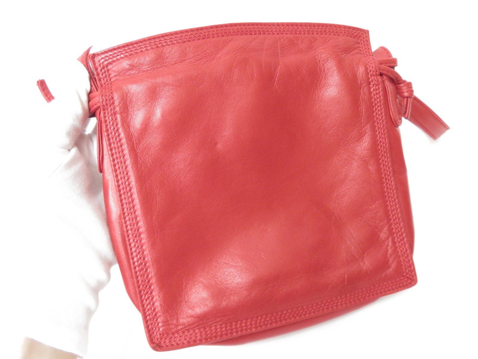 Authentic LOEWE Anagram Flamenco Lambskin Nappa Leather Shoulder Bag S#53675