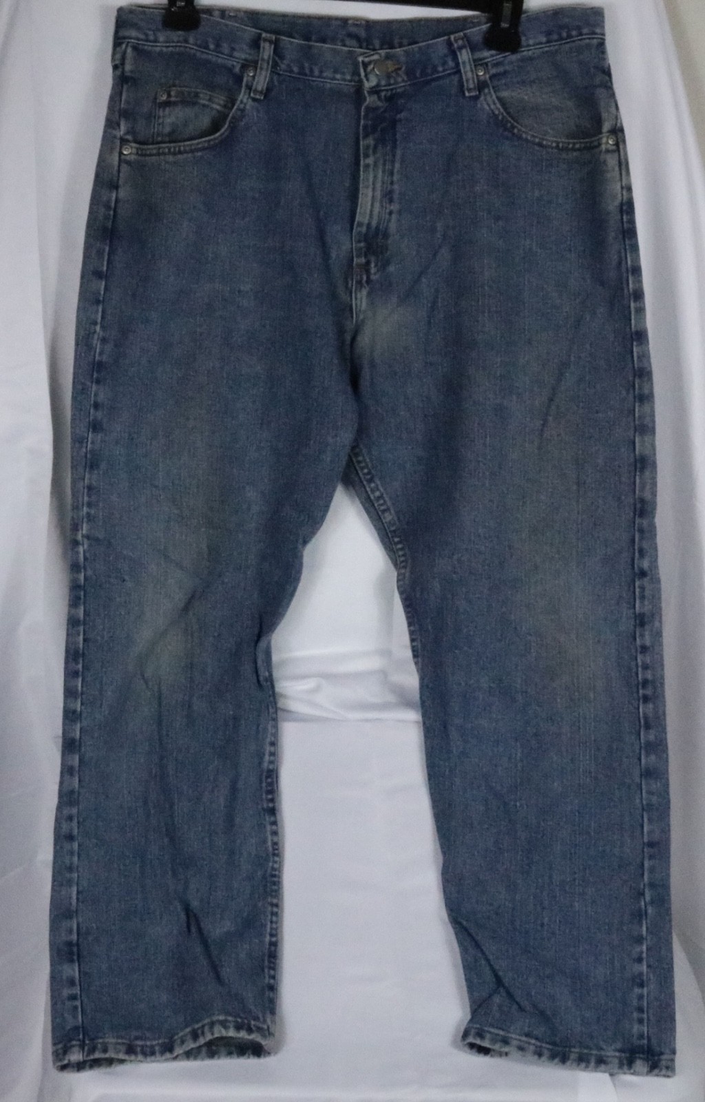 Wrangler Five Star Premium Relaxed Fit Jeans Men 38×30 Blue Denim Cotton Comfort