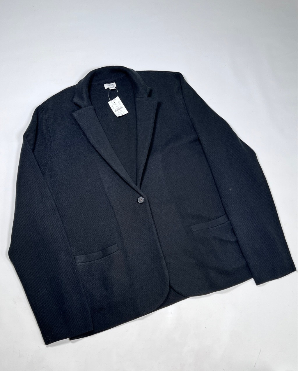 NWT J.Crew Womans Bkazer Black Knit Blazer Jacket Size XXL
