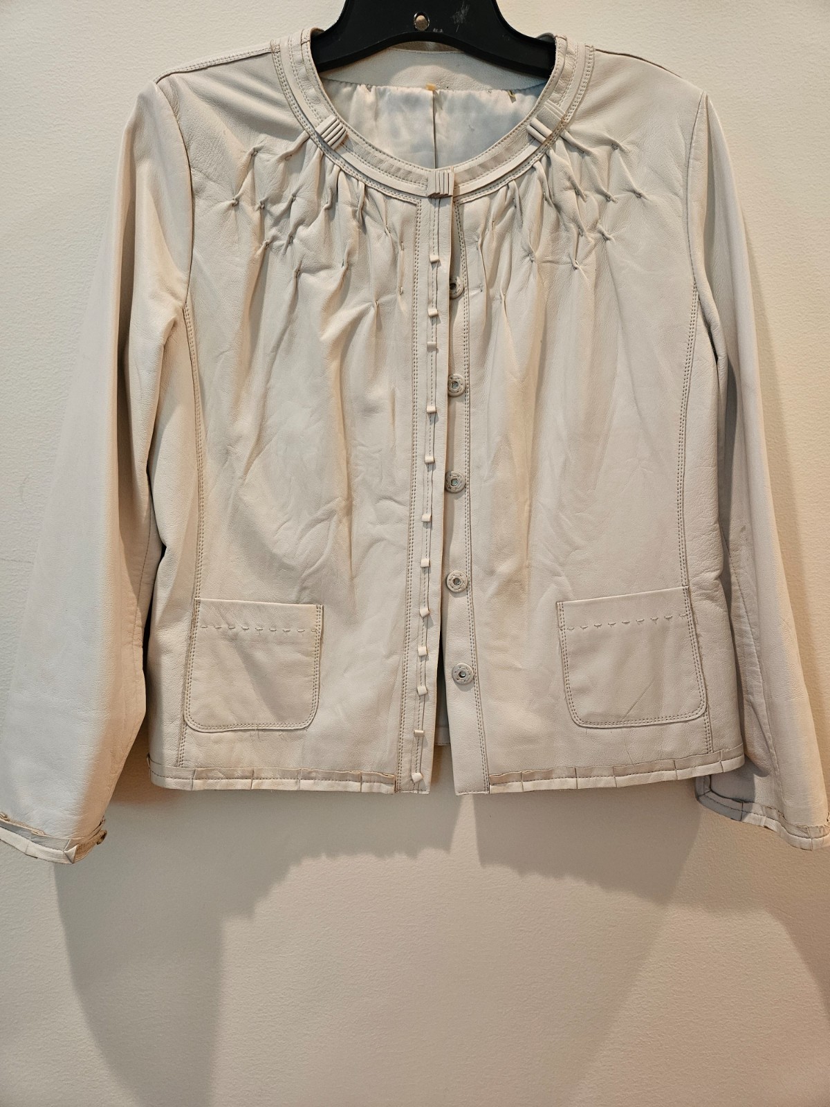 Elie Tahari leather jacket size small