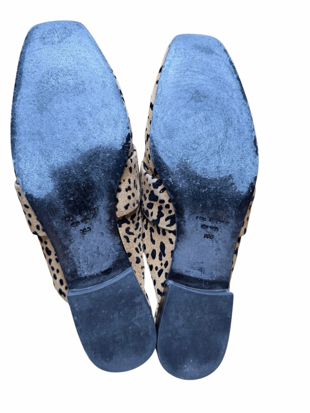 Rag & Bone Carson Mule Tan Cheetah 38.5