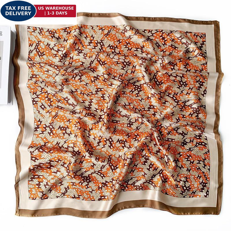 CODCOS 27.5 Inch Silk Feeling Scarf for Women Square 27.5-inch 1PACK, A026
