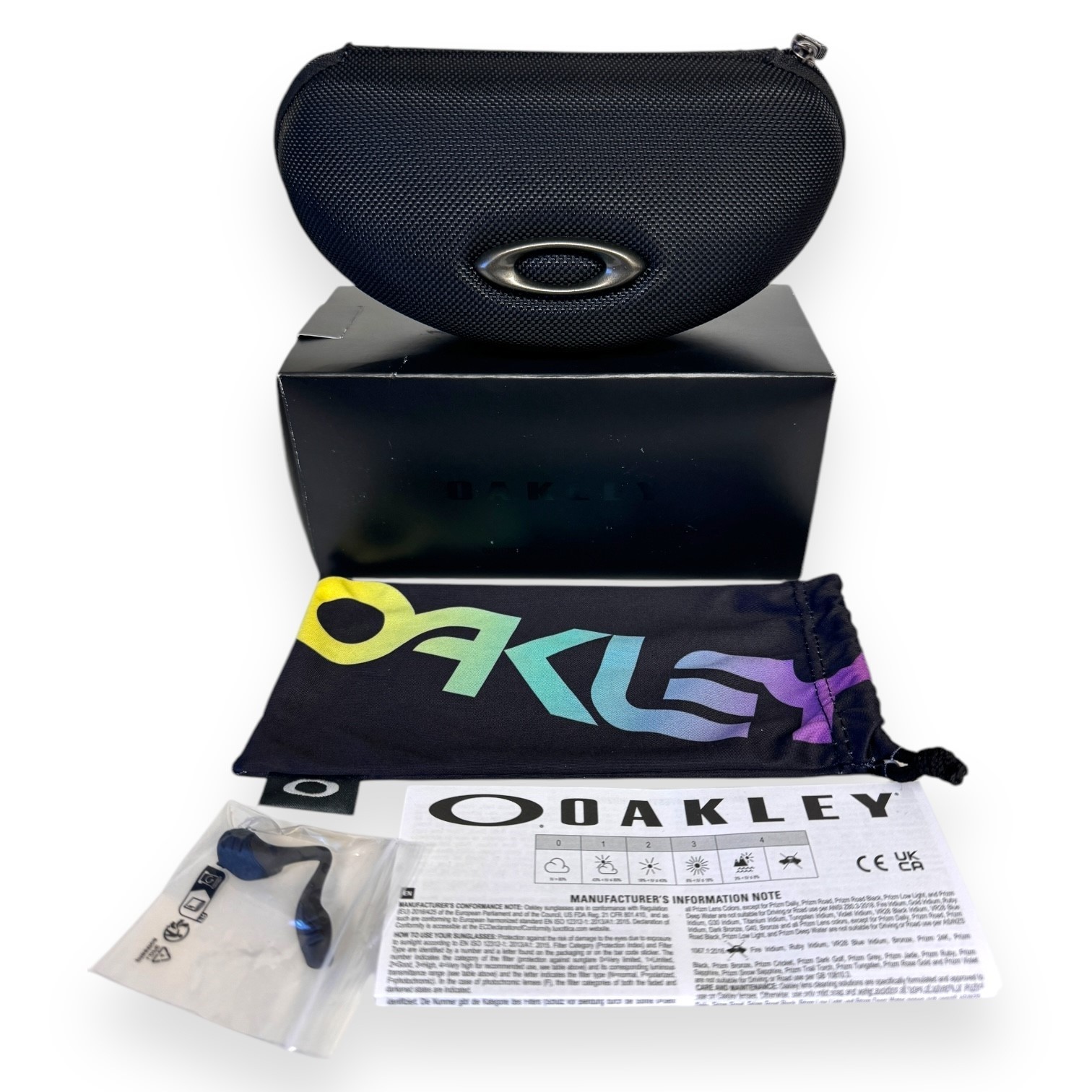 Oakley Hydra Sunglasses Polished Black on Shimmer Prizm Jade OO9229-1537 w/case