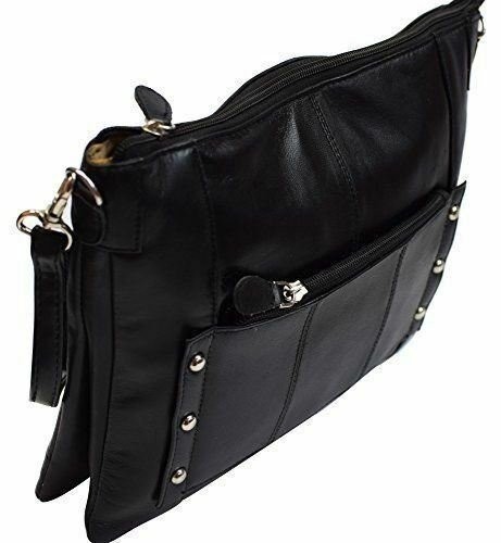 Women’s Genuine Leather Stylish Evening Shoulder Purse Bag W/Adjustable Strap