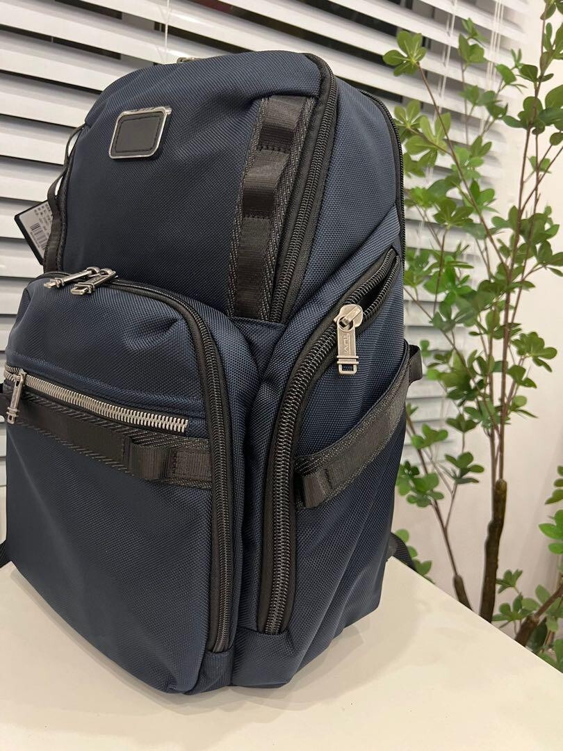 Tumi Alpha Bravo Search Backpack 232789 Nylon Navy Business Travel Bag outlet