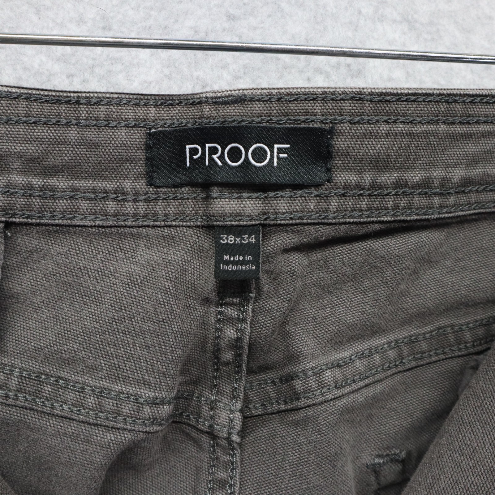 Proof Pants Mens 38×34 Rover Double Knee Work Flex Canvas 5-Pocket Jeans Olive