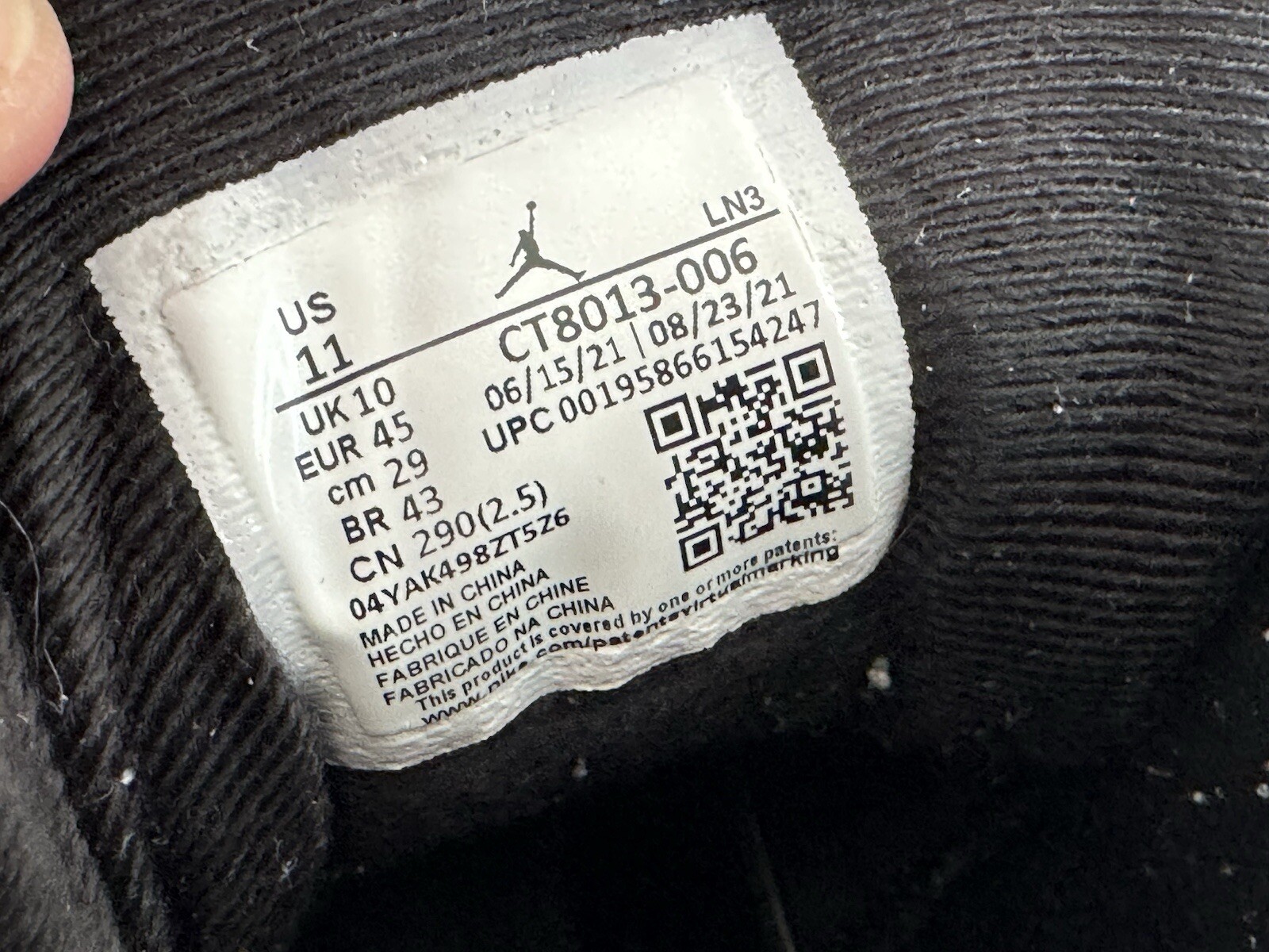 Jordan 12 Retro Mid Playoff Basketball Shoes Mens Size 11 CT8013-006 #23 Lace Up
