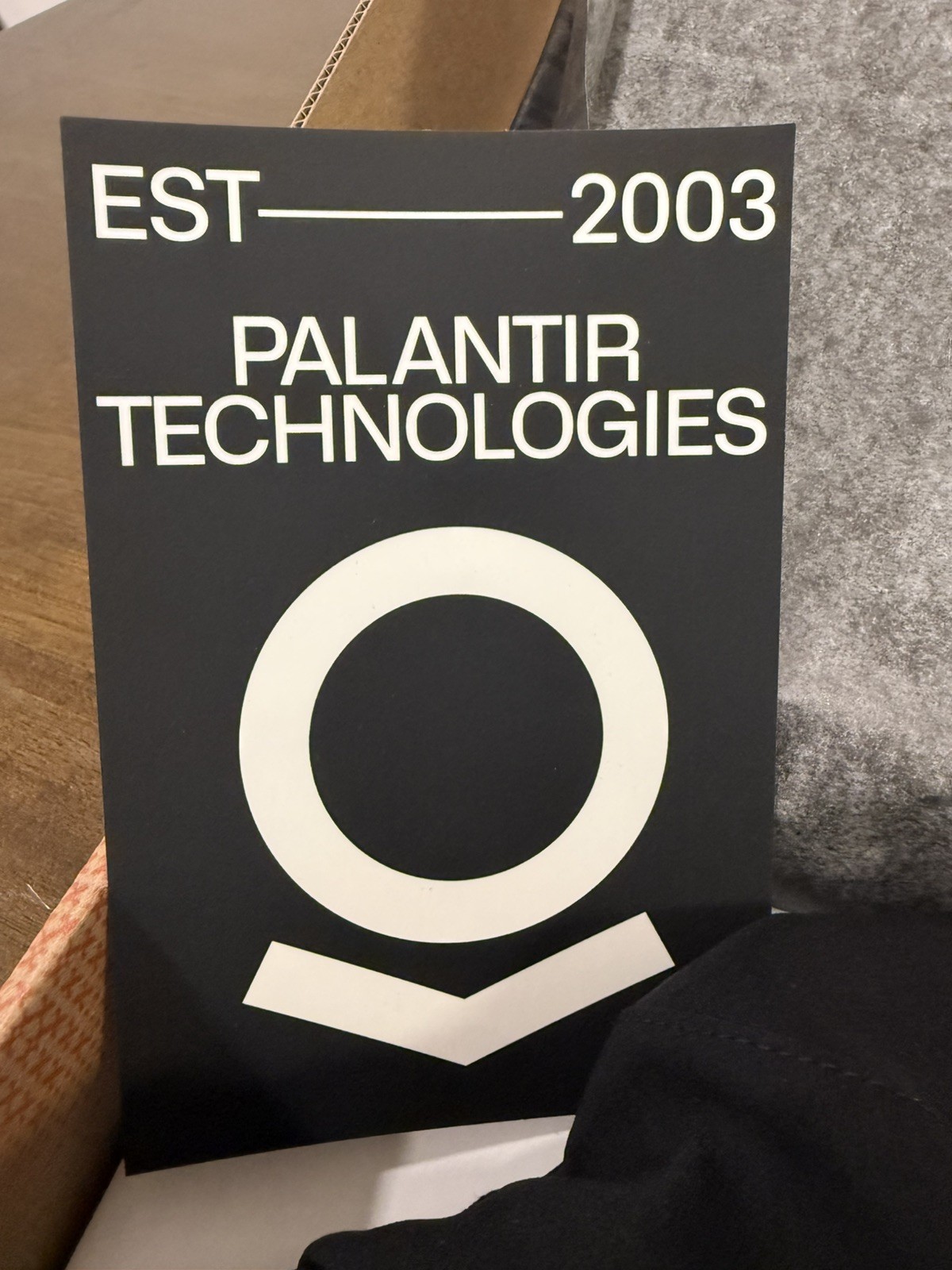 Palantir Performance Bucket Hat Black LE of 500 with Signature Card
