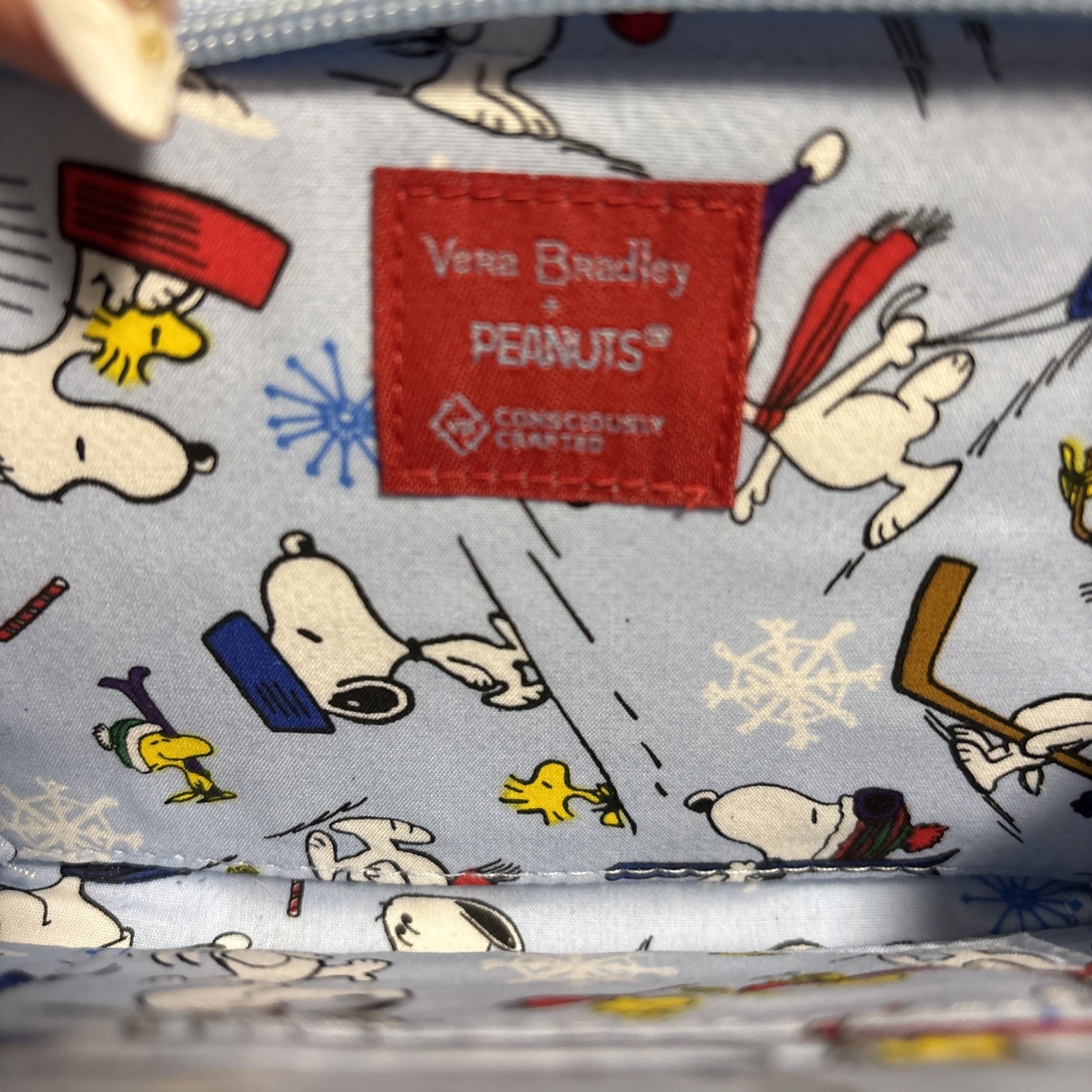 Vera Bradley 2021 Ski Jump Snoopy Peanuts Gang RFID All In One Crossbody Bag