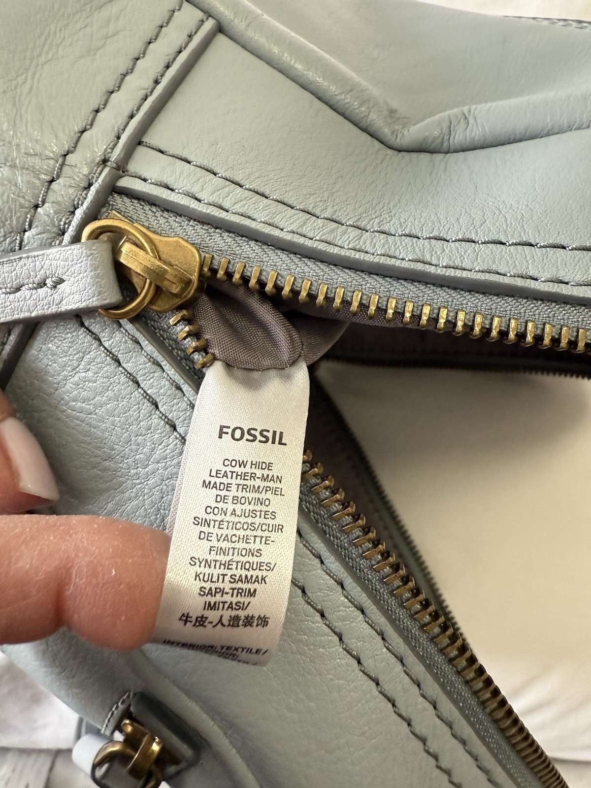 Fossil | Smokey Blue Megan Small Backpack | Leather Travel | Everyday Bag