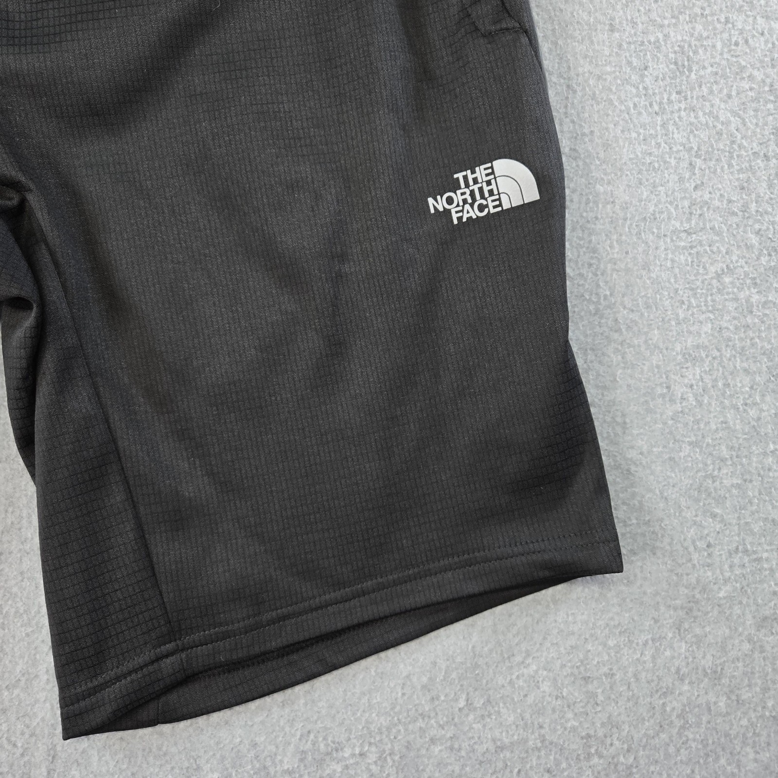 The North Face Shorts Mens L Black Fleece Polyester Elastic Waist 10in
