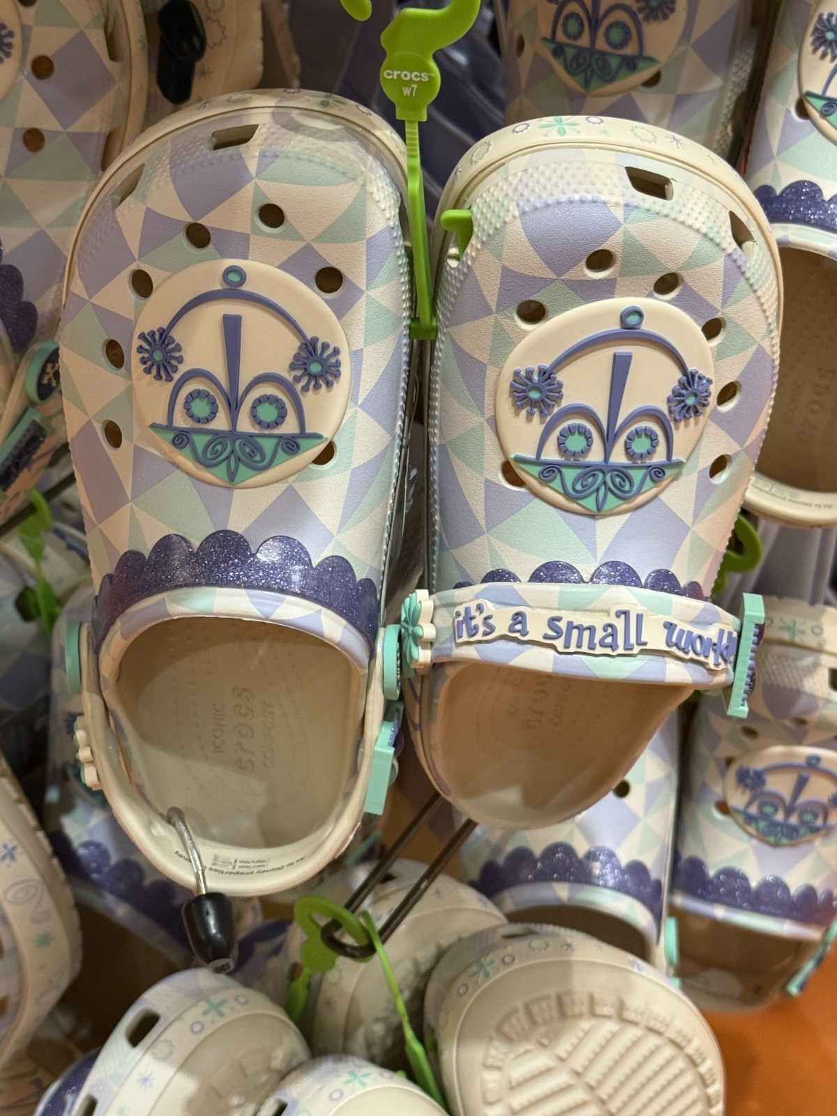 Disney Parks Small World Crocs Shoes Various Sizes It’s a Small World Womens