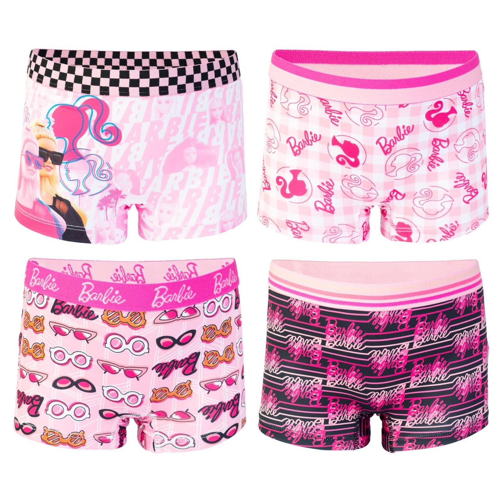 Barbie Exclusive 10-PK 100% Combed Cotton Underwear and 4-PK Girl Short Sizes…