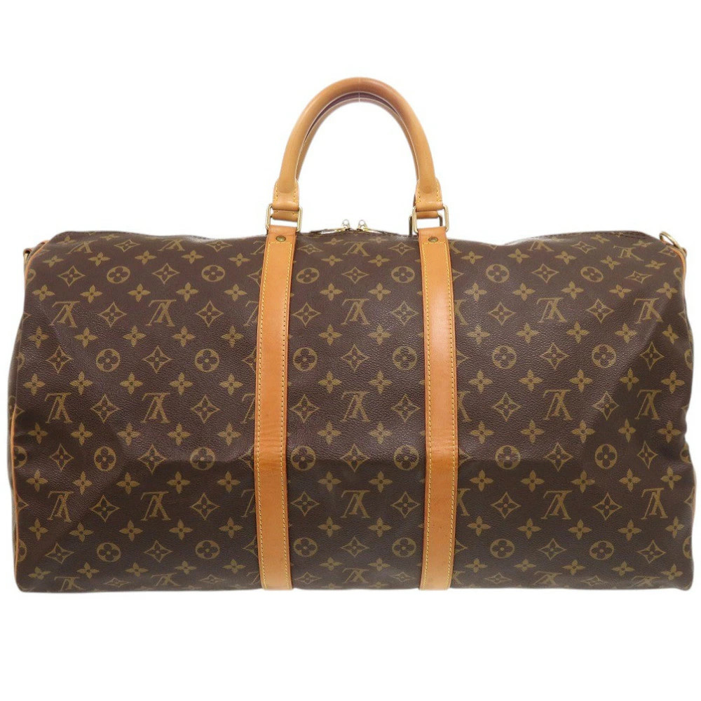 Louis Vuitton Keepall Bandoulière 55 M41414 Monogram Canvas Brown Men’s #LTB513