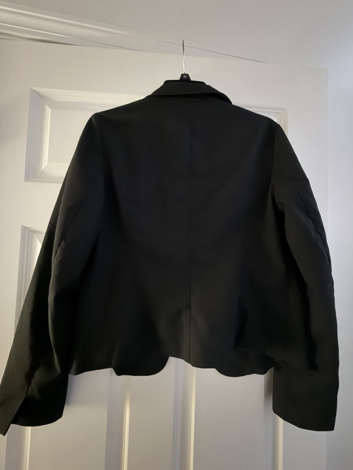Basic Wardrobe Black Fitting Blazer Gap Size M Genuine Wool Mixed Fabric Lined