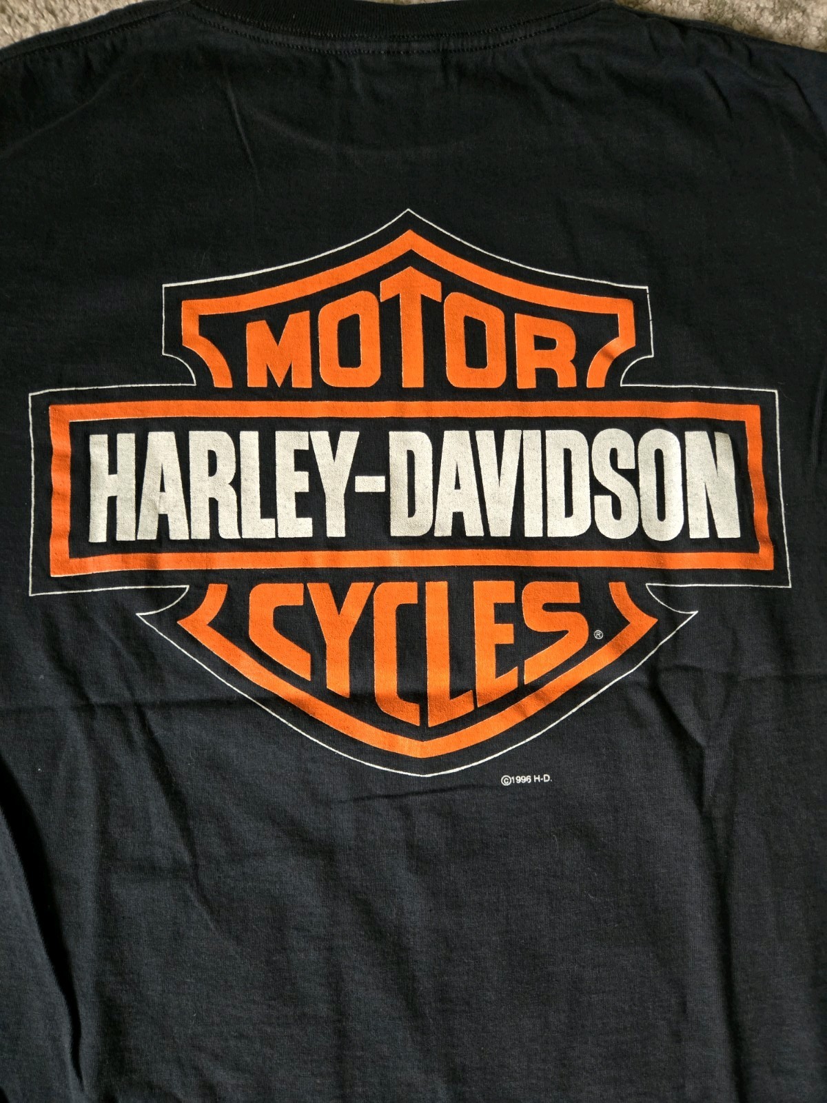 Vintage 90s Harley Davidson Rules Screaming Eagle T Shirt Size Medium