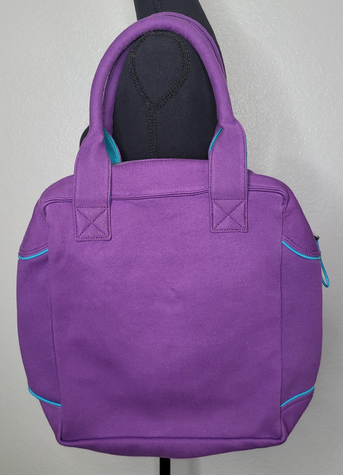 RARE YTK Skechers Purple & Blue Laptop Shoulder Hand Bag Stars Retro COOL!