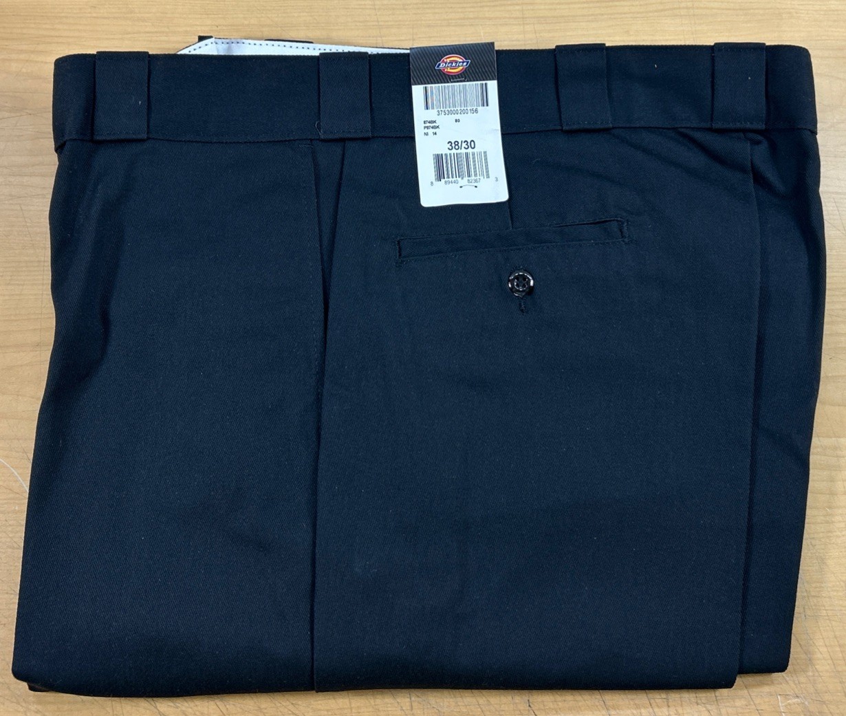 Dickies 874 Work Pants Men’s 38×30 Black Original Fit (6369)