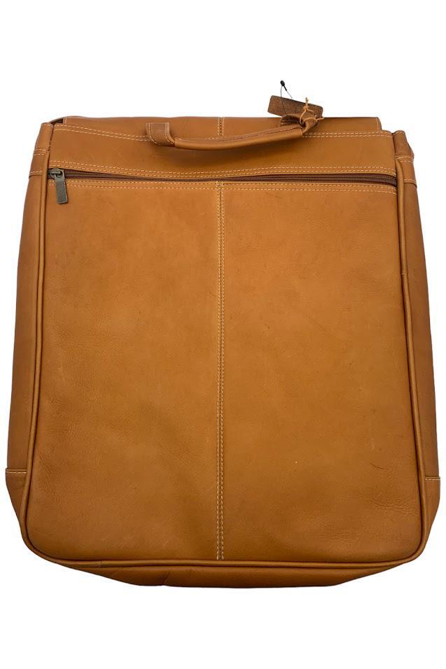 Le Donne Leather 17″ Laptop Messenger Bag Tan