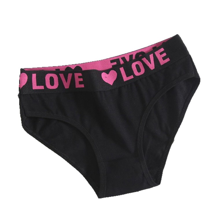 4pcs Female Medium Low Waist Cotton Panties Sports Soft Comfortable Underwear
