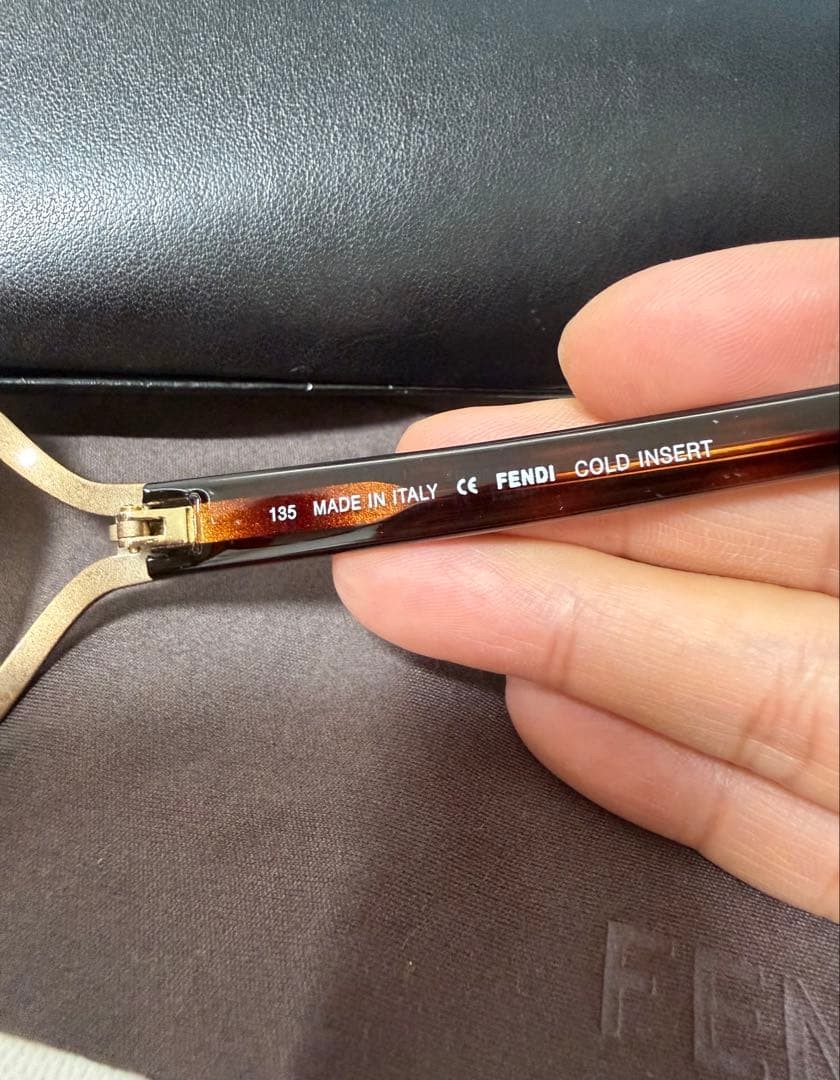 FENDI Sunglasses Zucca Pattern Temples